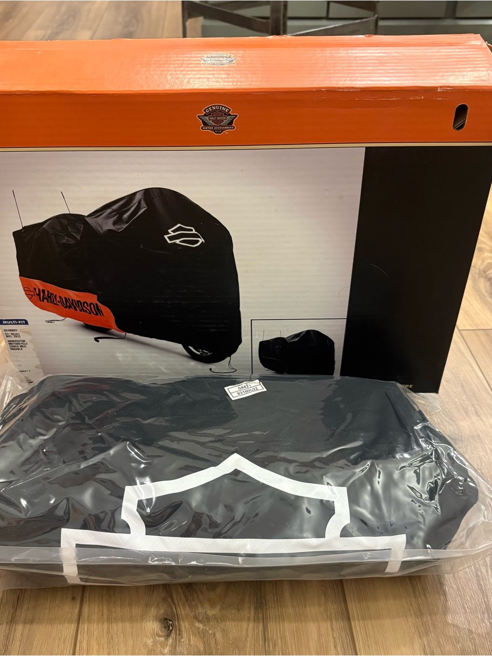 Harley-Davidson Premium Indoor/ Outddor Mororcycle Cover Orange/ Black New